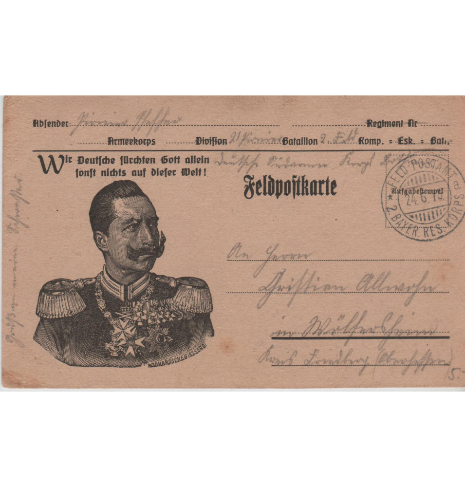 Feldpostkarte - Kaiser