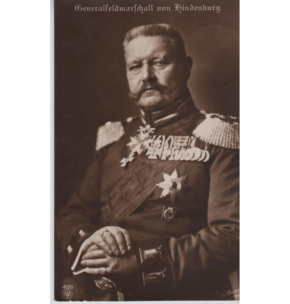 *Generalfeldmarschall von HiNdenburg*