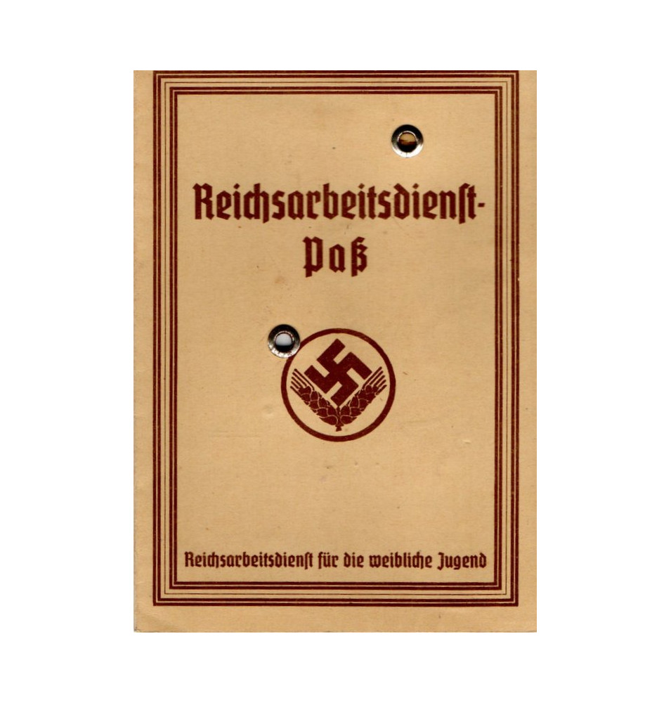 *Ausweis des Deutschen Reichsarbeitsdienstes*