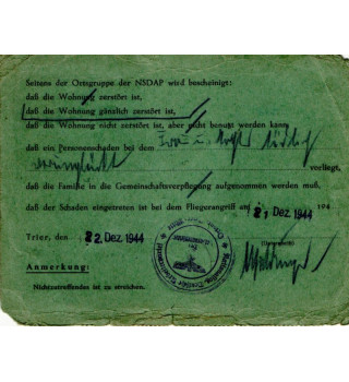 *Carte d'identité  - Victime Aviation*