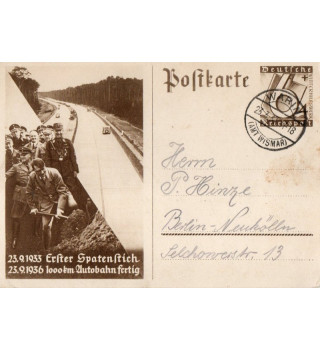 *Postkarte - 23.9.1933 Erster Spatenstich*