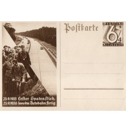 *Postkarte - 23.9.1933 Erster Spatenstich*