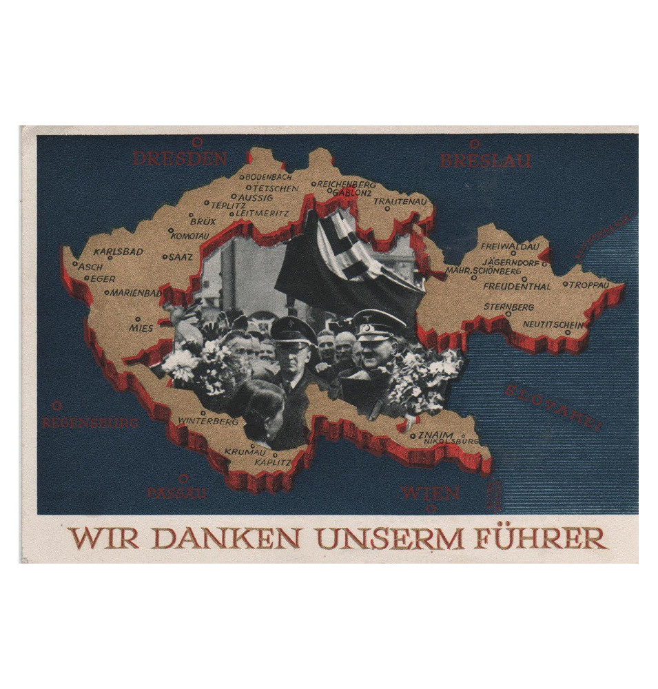 *Postkarte .Wir Danken unserm Führer