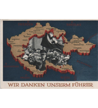 *Postkarte .Wir Danken unserm Führer